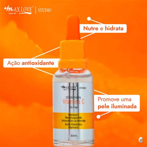 Sérum Facial Max Love Vitamina C Beleza Na Web