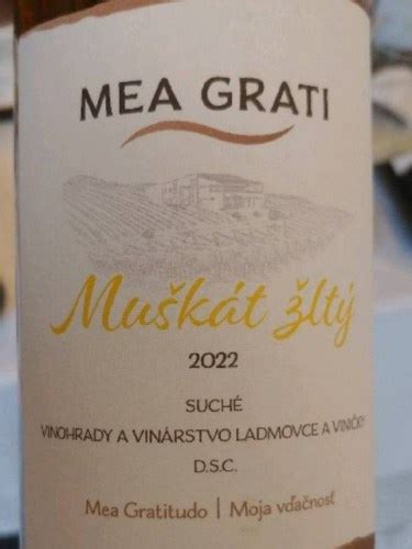 Mea Grati Muškát žltý Vivino US