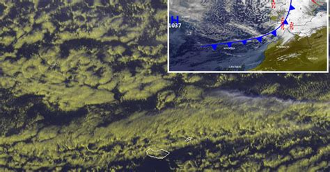 Tempo nas ilhas 26Fev2016 Frente fria já se encontra sobre a Madeira