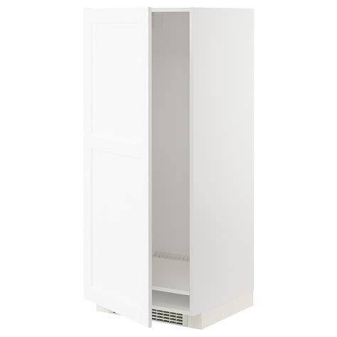 Metod High Cabinet For Fridge Freezer White Enk Ping White Wood Effect