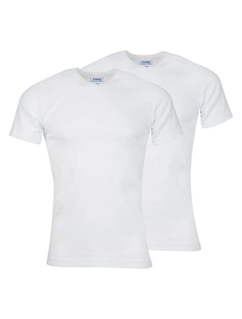 Tee Shirt Homme Col V Blanc