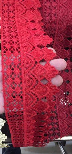 Inch Fancy Polyester Guipure Lace For Saree At Rs Meter In