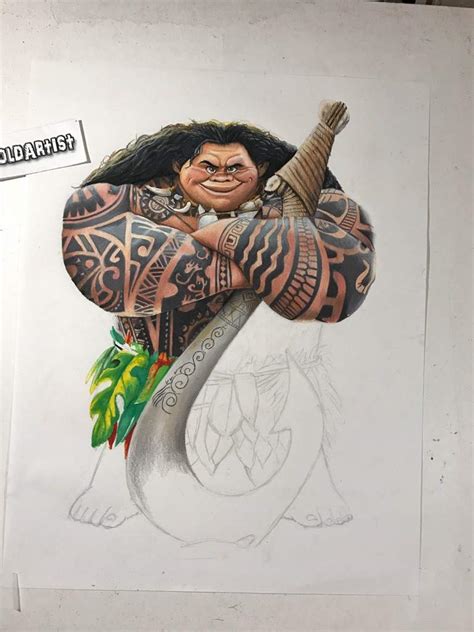 Dibujo De Maui De La Película Moana •arte Amino• Amino