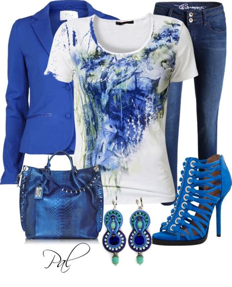 Pin On Shades Of Blues Polyvore Outfits