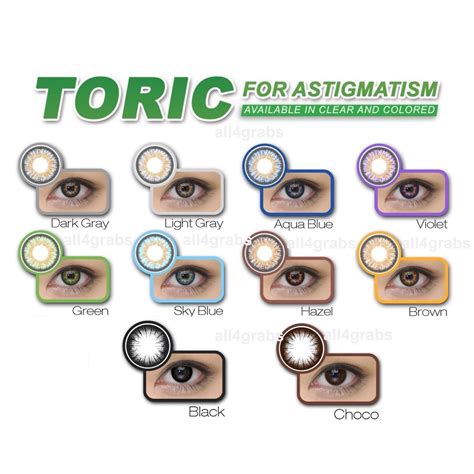 Extended Wear Colored Toric Contacts Astigmatism Shopee Philippines