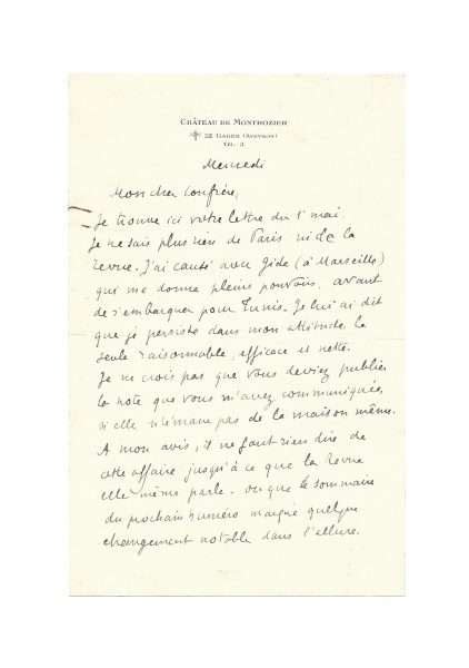 VALÉRY Paul 1871 1945 Le Manuscrit Français