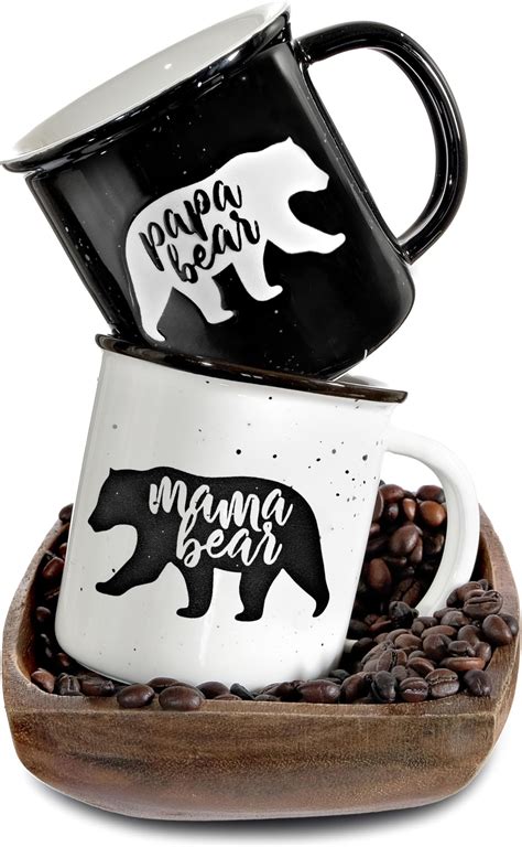 Aw Fashions Mama Bear Papa Bear Couples Mug Funny Couple