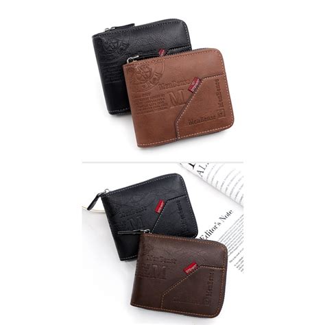 Short Wallet Men S Wallet European And American Fashion Zipper Men S