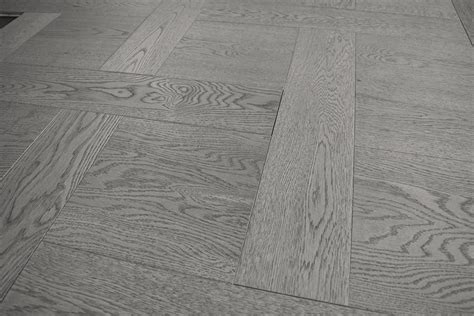 Product Brushed Pearl Grey UV Oiled Oak Basketweave Parquet