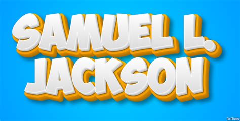 Samuel L. Jackson Text Effect and Logo Design Celebrity