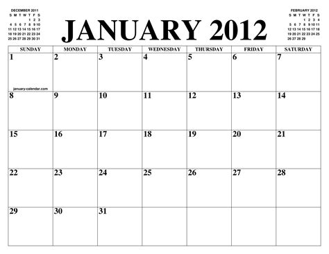 Printable Calendar December January 2024