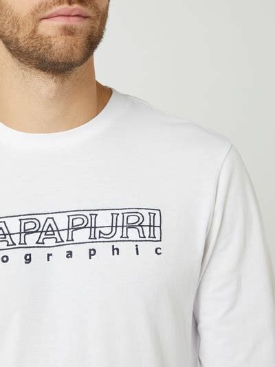 Napapijri Longsleeve Mit Logo Modell Sebel Weiss Online Kaufen