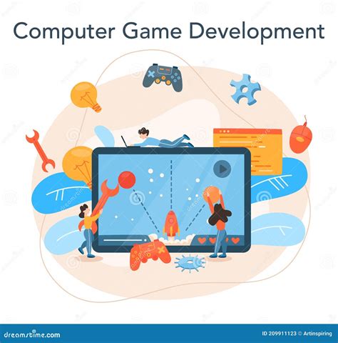 Game Development Concept Creative Process Of A Computer Video Game