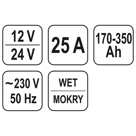 Prostownik Ze Wspomaganiem Rozruchu YATO 25 A 12 V 24 V 170 350 Ah