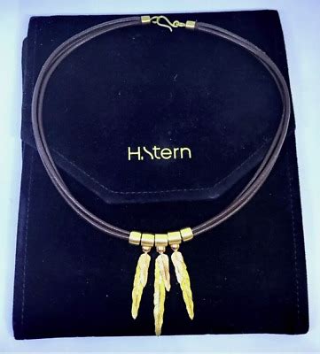 H Stern Feathers Necklace Ct Gold Ebay