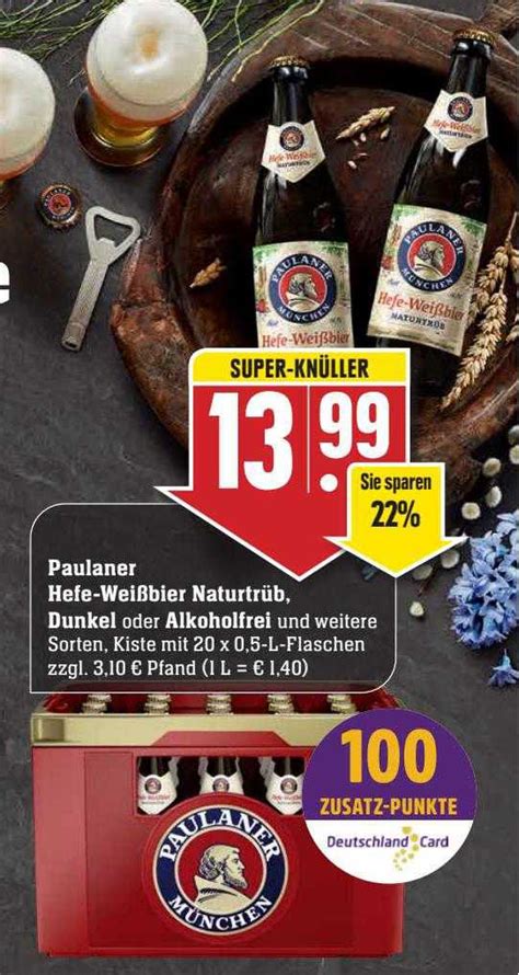 Paulaner Hefe Wei Bier Naturtr B Dunkel Oder Alkoholfrei Angebot Bei