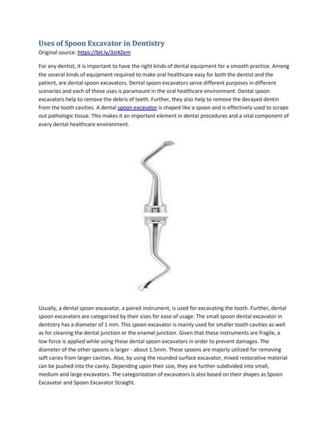 Uses of Spoon Excavator in Dentistry by Dentalkart.com - Issuu