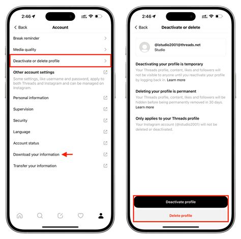 How To Deactivate Or Delete Your Threads Account