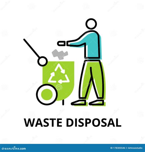 Infographic Concept Of Waste Disposal Stock Vector Illustration Of