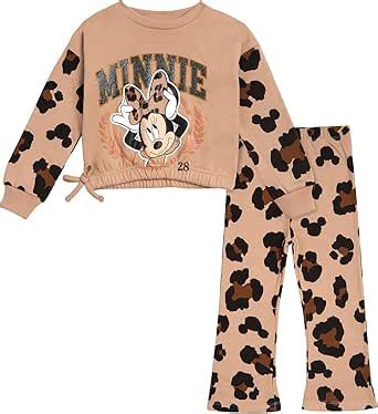 Disney Minnie Mouse Mickey Mouse Conjunto De Sudadera De Forro Polar