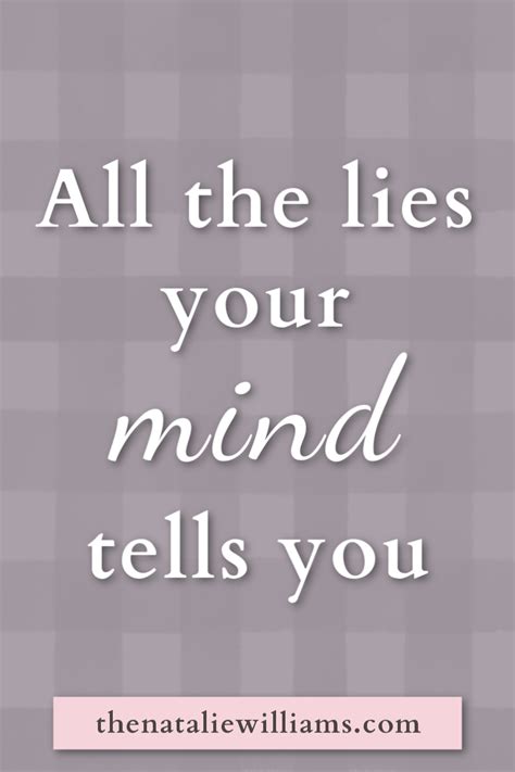 All the Lies Your Mind Tells You - Natalie Williams