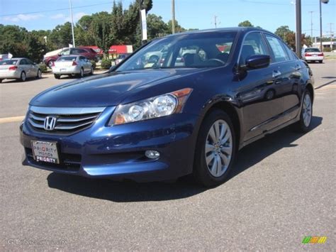 Royal Blue Pearl Honda Accord Ex V Sedan Photo