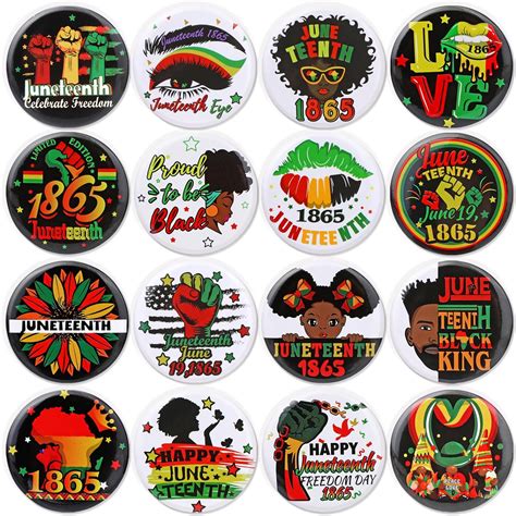 Amazon HOWAF 32pcs Black History Month Happy Juneteenth Pin Button