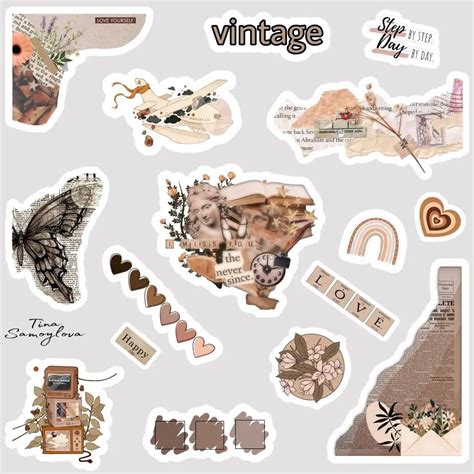 Aesthetic Stickers For Scrapbooking