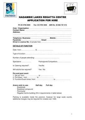 Fillable Online Rowingvictoria Asn Hire Application Form Regatta