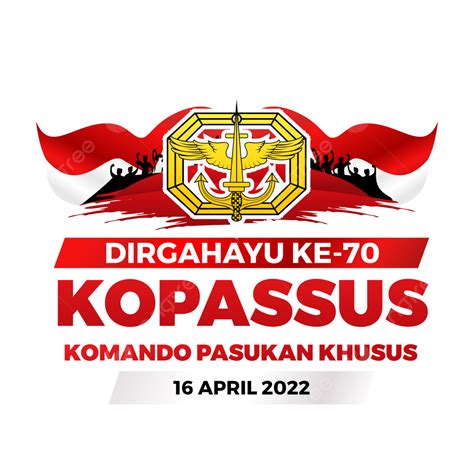 Choza Selamat Kopassus Ke 70 Tahun 2022 Png Dibujos Dirgahayu Kopassus