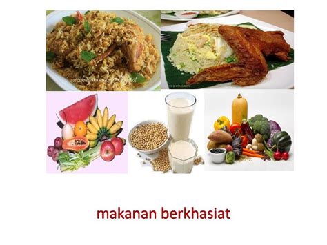 Makanan Berkhasiat Dan Tidak Berkhasiat