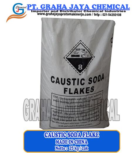 Caustic Soda Flake 99 25 KG PT Graha Jaya Pratama Kinerja