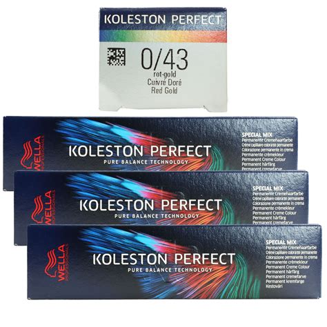 Wella Koleston Perfect Spezial Mix 60 Ml 3 X 0 43 Rot Gold Set Bei Riemax