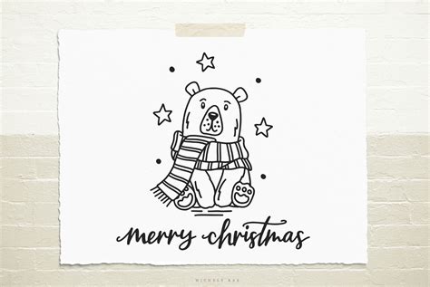 Christmas Polar Bear Svg Cut File By Michelekae | TheHungryJPEG