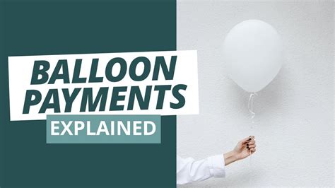 Loan Amortization And Balloon Payments Explained Youtube