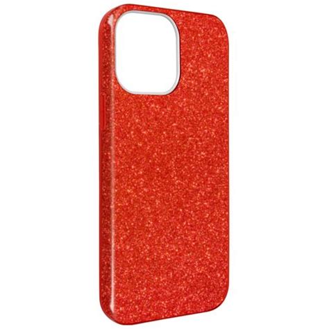 Funda Iphone Pro Purpurina Extra Ble Silicona Semirr Gida Rojo Con