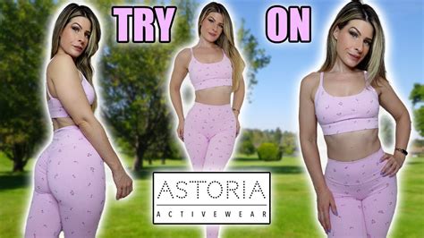 Pink Cherry Legging Set Try On Astoria Activewear Youtube