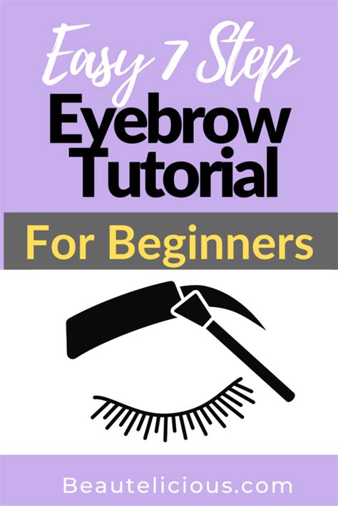 7 Simple Step Eyebrow Tutorial For Beginners - Beautelicious