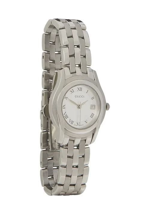 Gucci Stainless Steel Watch Silver Editorialist