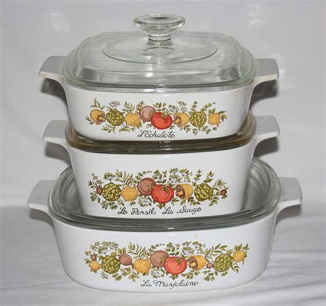 Antique Corning Ware Casserole Dishes