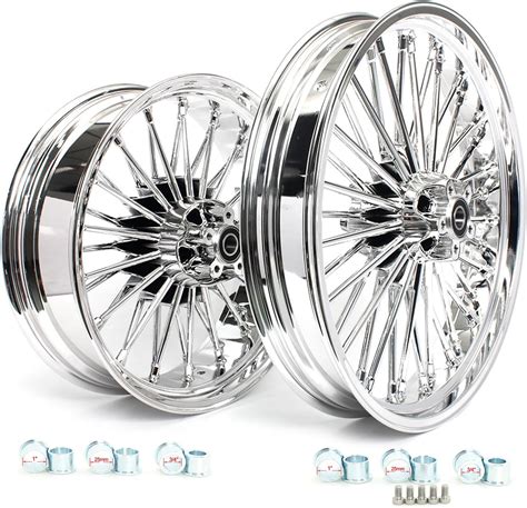 Amazon Smadmoto 21inch 18inch Chrome Fat Spoke Front Rear Wheels