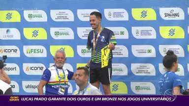 Globo Esporte Se Lucas Prado Garante Dois Ouros E Um Bronze Nos Jogos