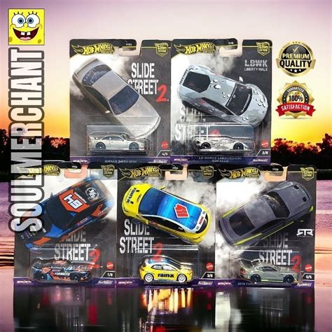 Hot Wheels Premium Slide Street Set Pcs Car Culture Original