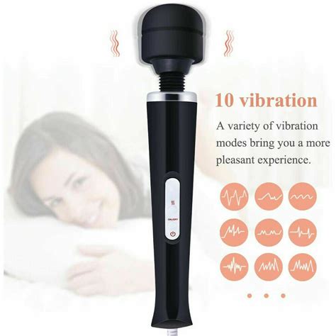 20 Speed10 Vibration Handheld Vibrating Massager Wand Full Body Massage Stick Ebay