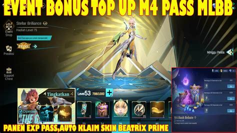 Begini Cara Dapat Skin Beatrix Prime Event Top Up M4 Mobile Legend