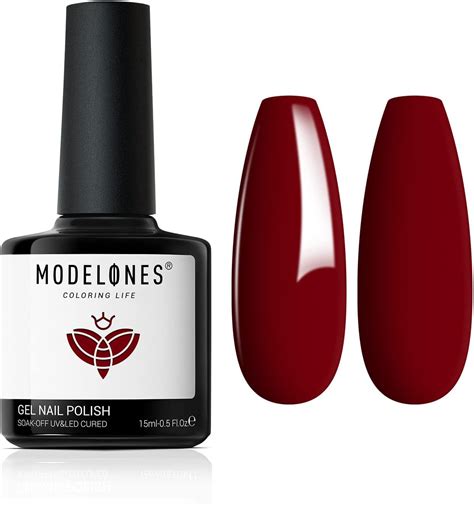 Modelones Gellak Ml Gel Nail Polish Rood Soak Off Voor Uv Nagellak