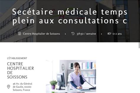 Carnets De Notes Secétaire Médicale Temps Plein Aux Consultations C