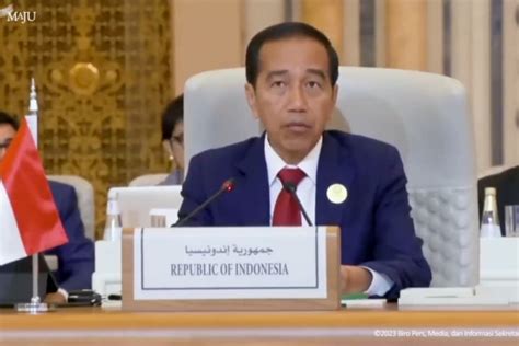 Jokowi Ajukan 4 Solusi Hentikan Konflik Israel Palestina Di KTT OKI