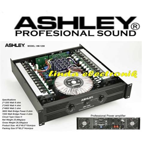 Jual Power Ashley Hm1200 Hm 1200 CLASS H 1200 X 2 ORIGINAL Shopee