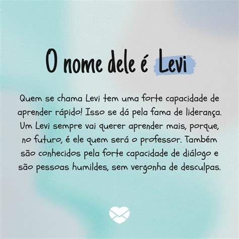 O Significado Do Nome - Significado do nome Levi: origem, frases e muito mais